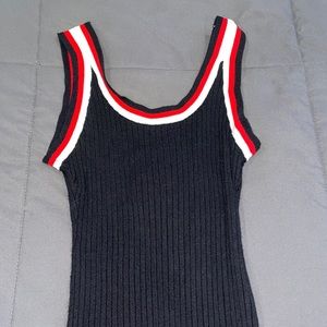 Kendall & Kylie Ribbed Onesie Tank Top